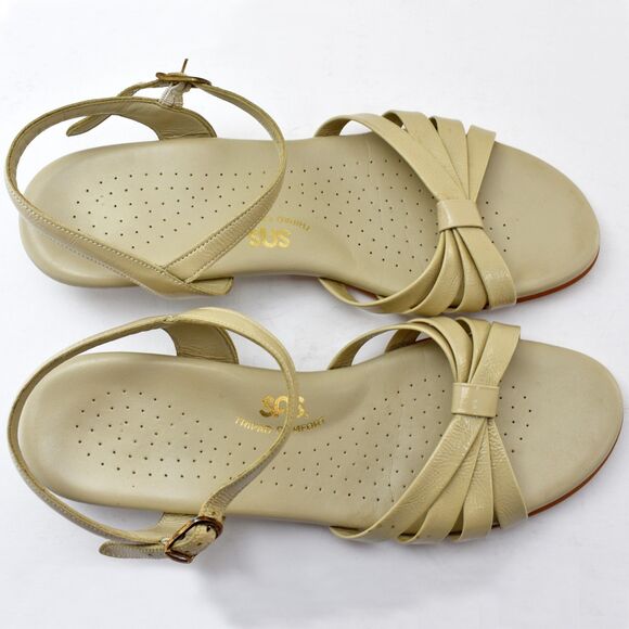 SAS Tripad Comfort Strappy Beige Leather Ankle Strap Sandals - Women's 9.5 M - Picture 5 of 7